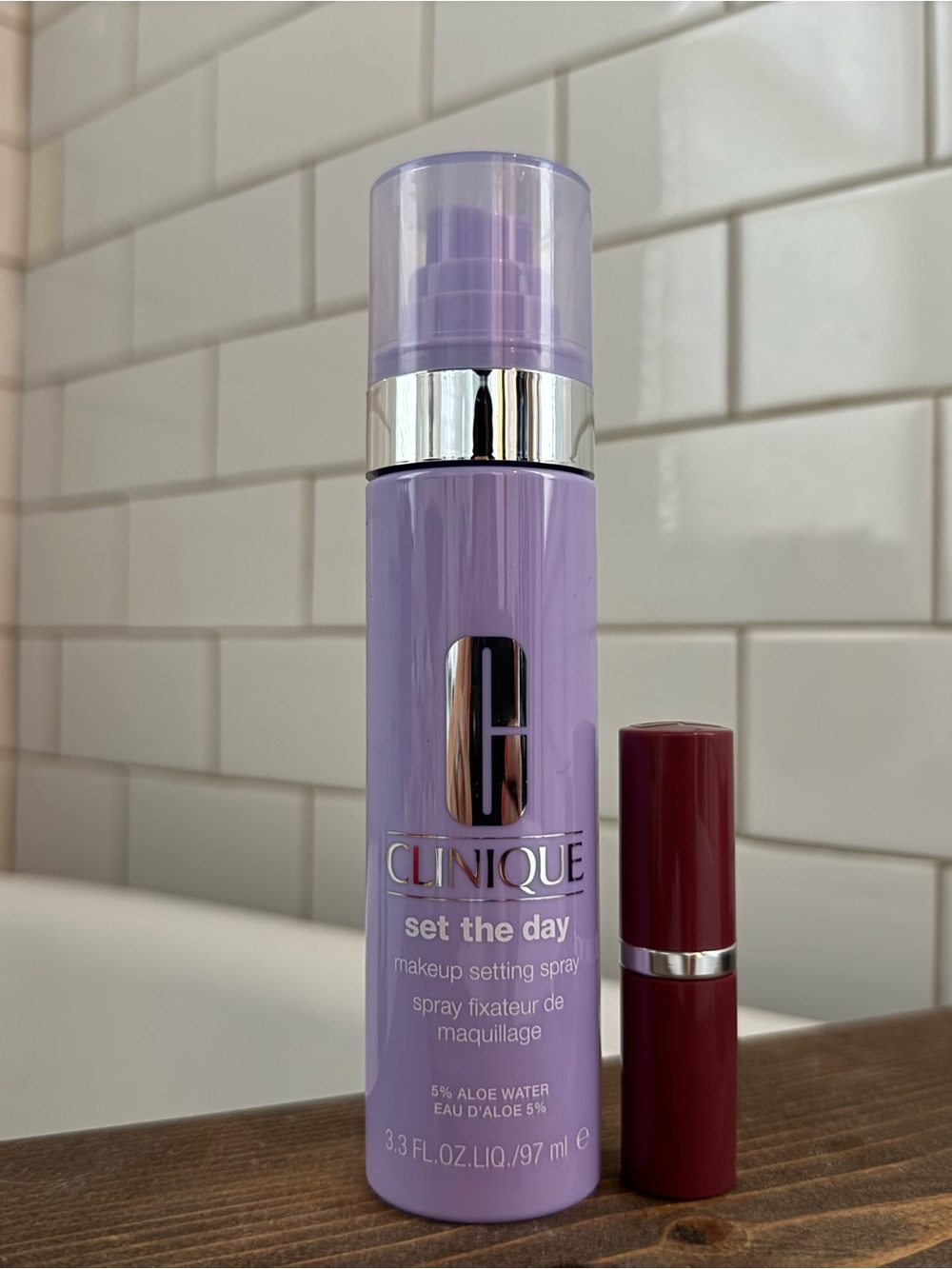 CLINIQUE Set The Day Makeup Setting Spray and Lipstick - BRAND NEW!